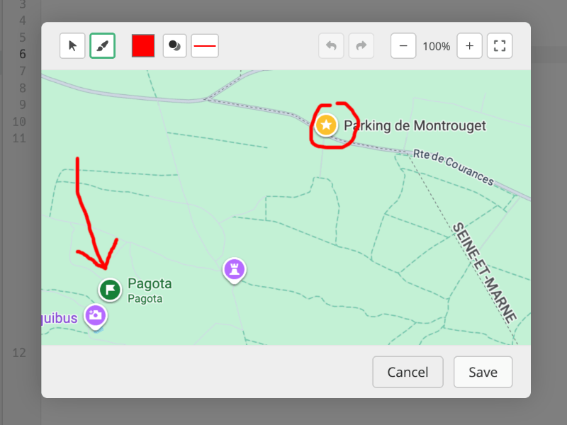 Screenshot of blocks